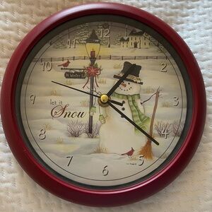 Christmas Carol Sound Clock-Let it Snow